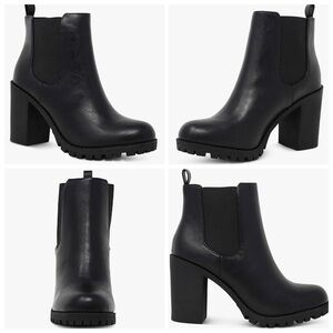 🦌 New Marco Republic Black Ankle Boots Size 6.5